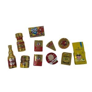 Zuru Mini Brands GOLD RUSH  Hugh‎ Lot 11 Pepper Cheese Hot Sauce Juice Boxes